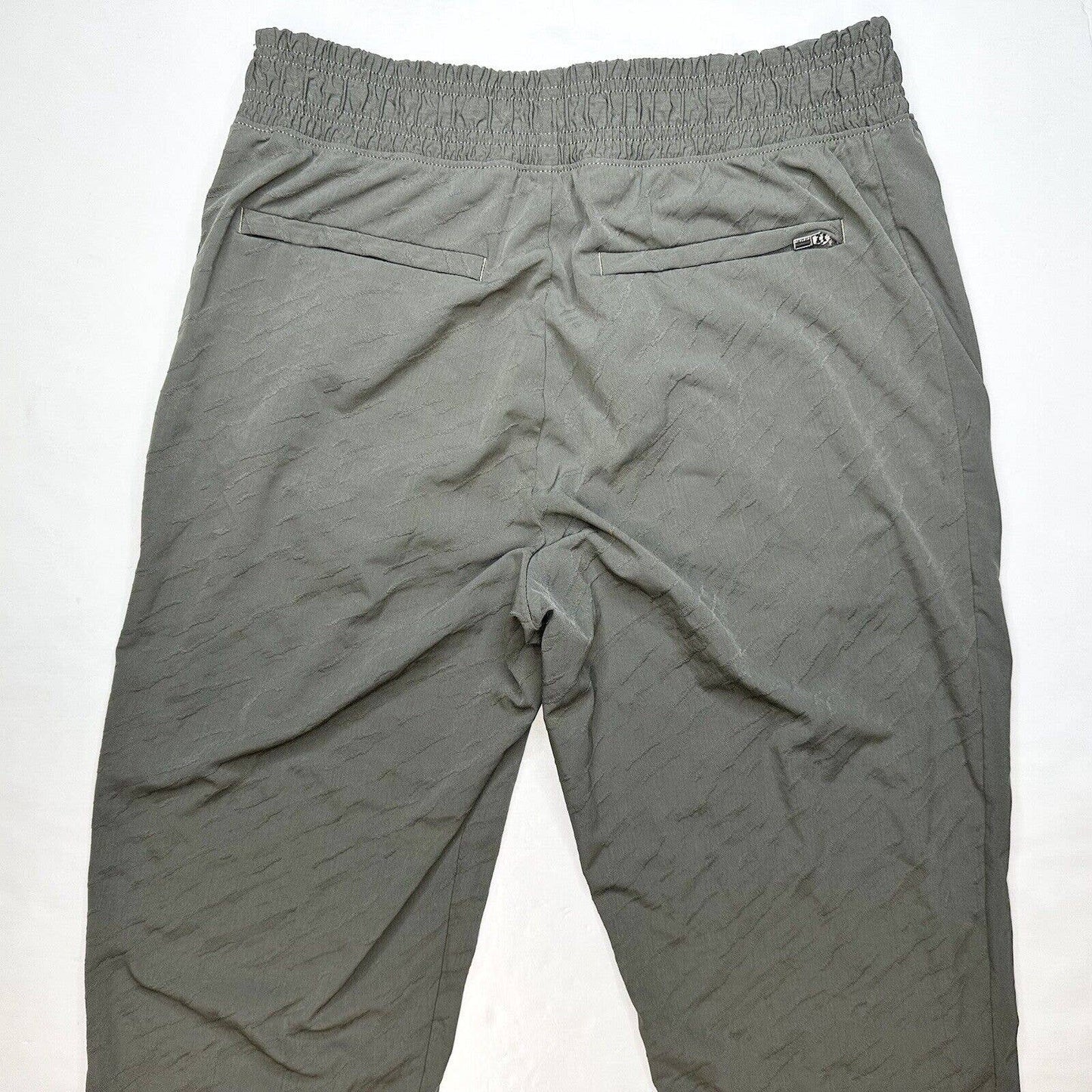 Athleta Brooklyn Textured Jogger Womens 6 Green High Rise Pull On Pants *Flaw