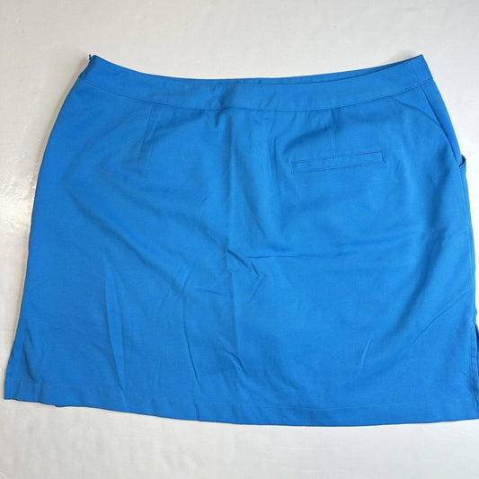 Coral Bay Golf Skort Womens 18 (37"Waist) Bright Blue Active Skirt/Shorts EUC