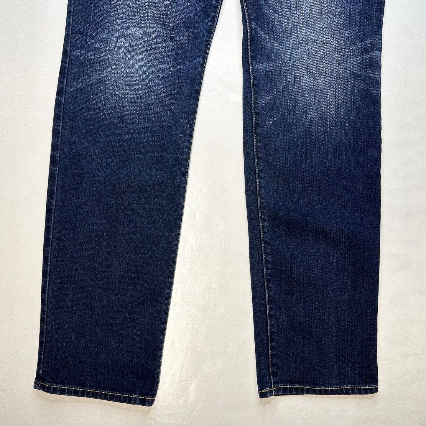 Abercrombie Fitch Slim Jeans Sz 4 (29"Waist) Lowrise Stretch Denim Blue Distress