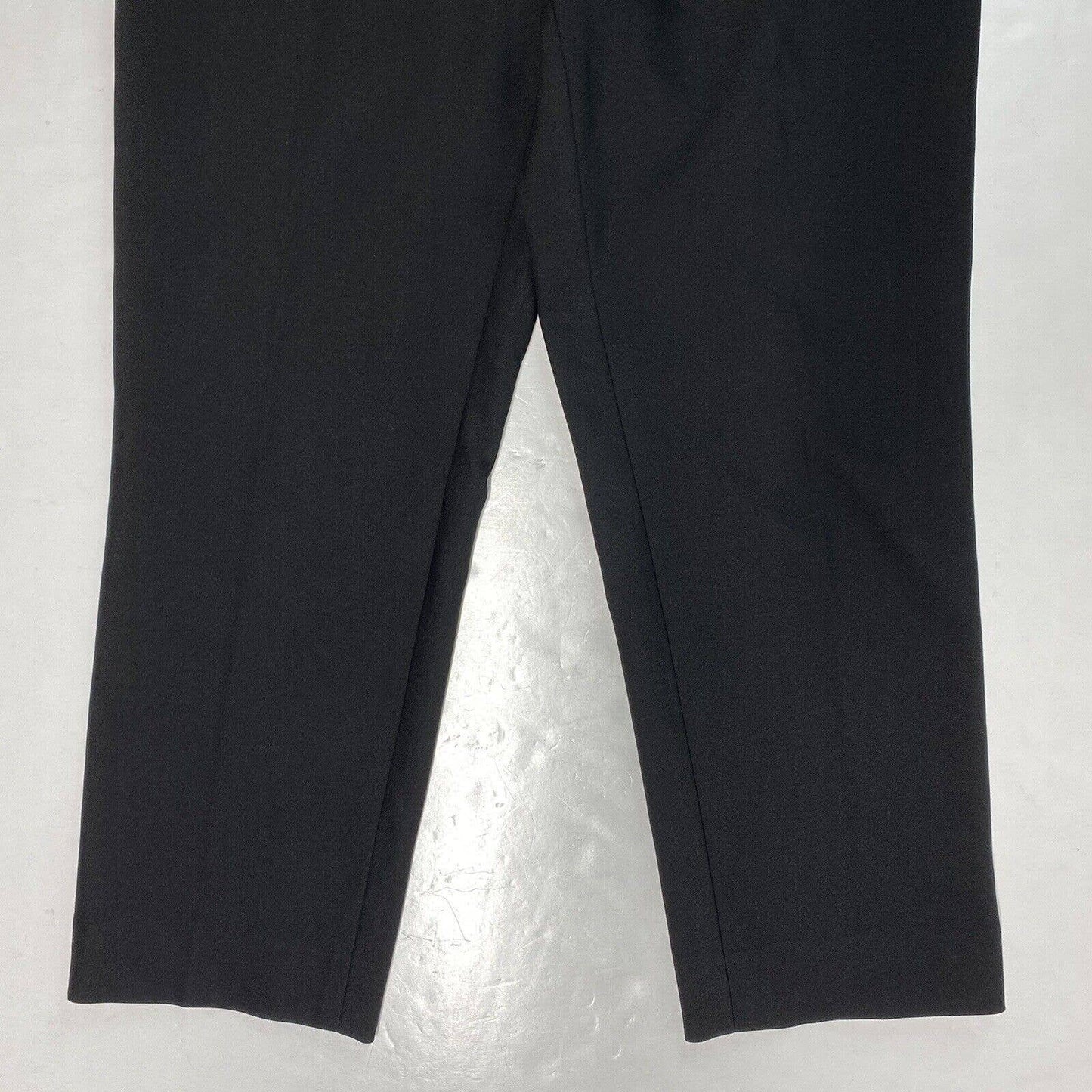 St John Sport Black Cropped Dress Pants Sz 6 Womens Midrise EUC USA