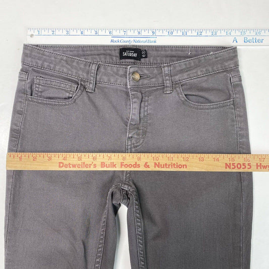 Kate Spade Saturday Skinny Jeans Sz 27 Womens Gray Stretch Denim Jeans *Flaw