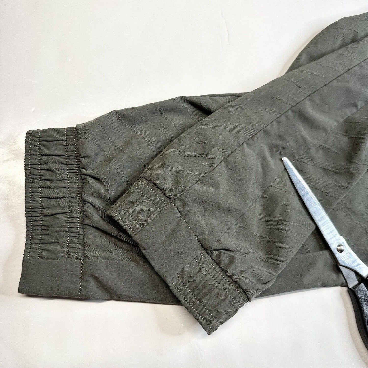 Athleta Brooklyn Textured Jogger Womens 6 Green High Rise Pull On Pants *Flaw