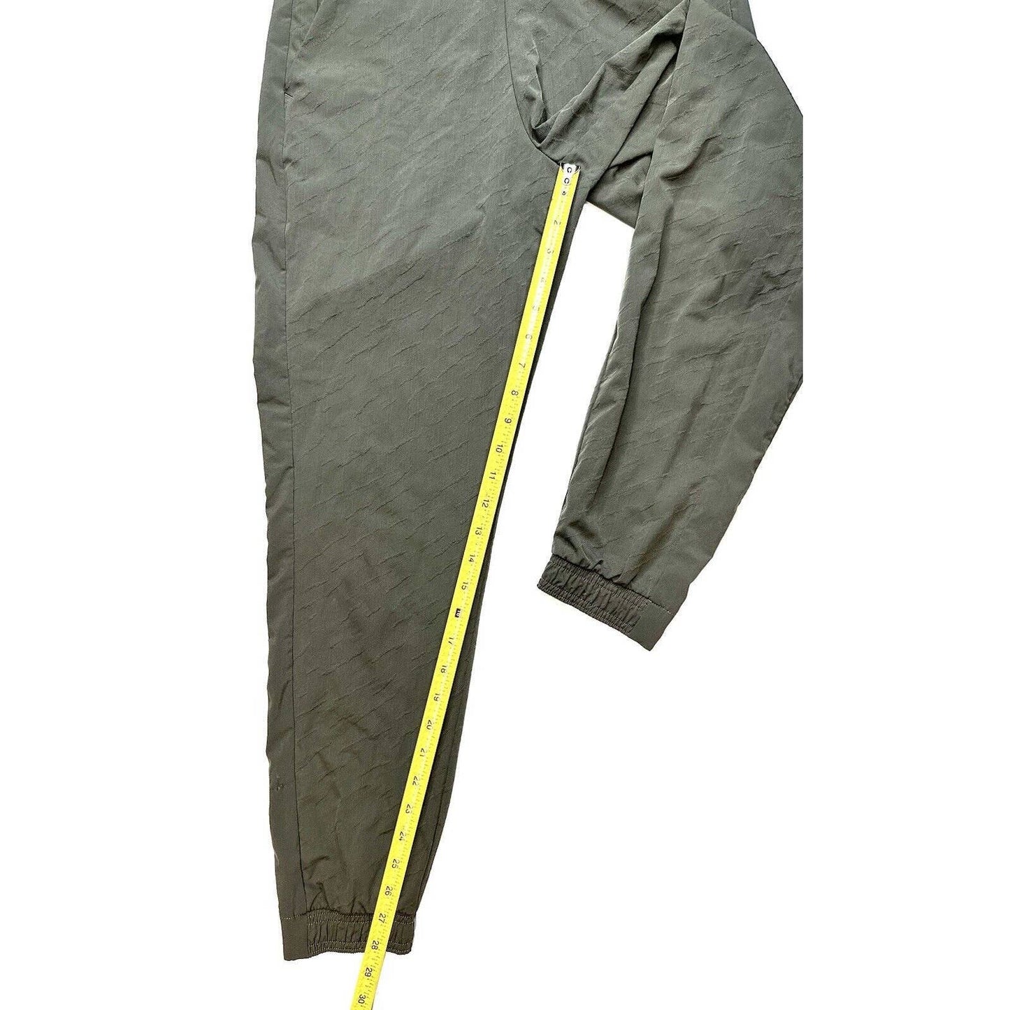 Athleta Brooklyn Textured Jogger Womens 6 Green High Rise Pull On Pants *Flaw