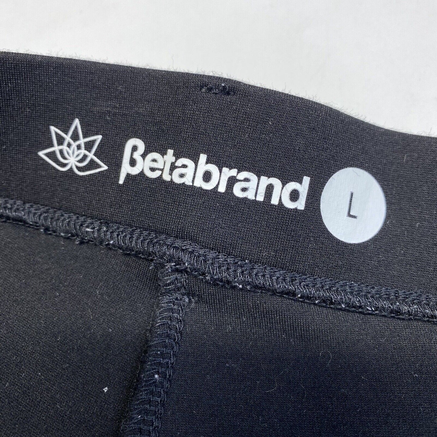 Betabrand Straight Dress Pant Yoga Pants Large Black Pull On Ponte Stretch EUC