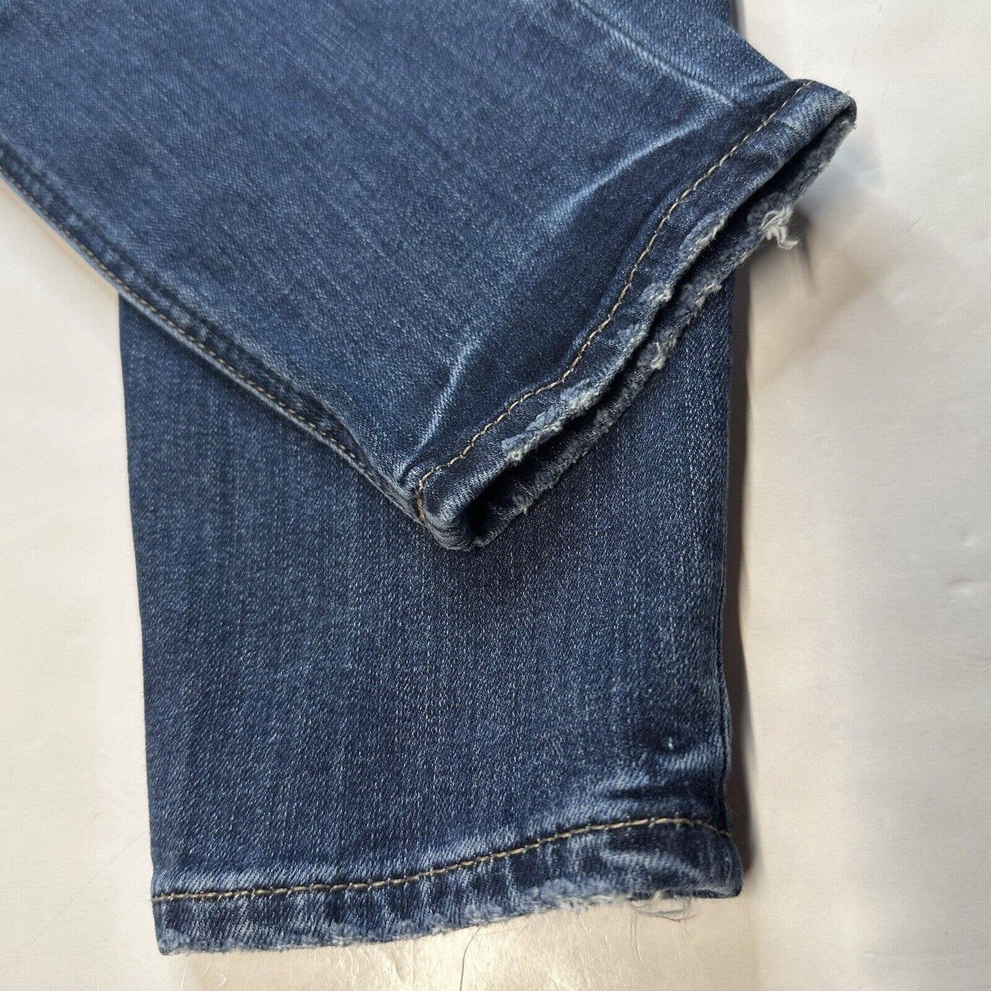 Silver Avery Skinny Jeans Sz 29 Curvy High Rise Stretch Denim Blue Distressed