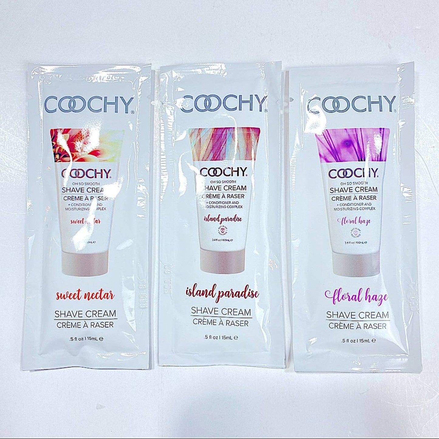 COOCHY Shave Cream And Hair Conditioner Sample Set NEW