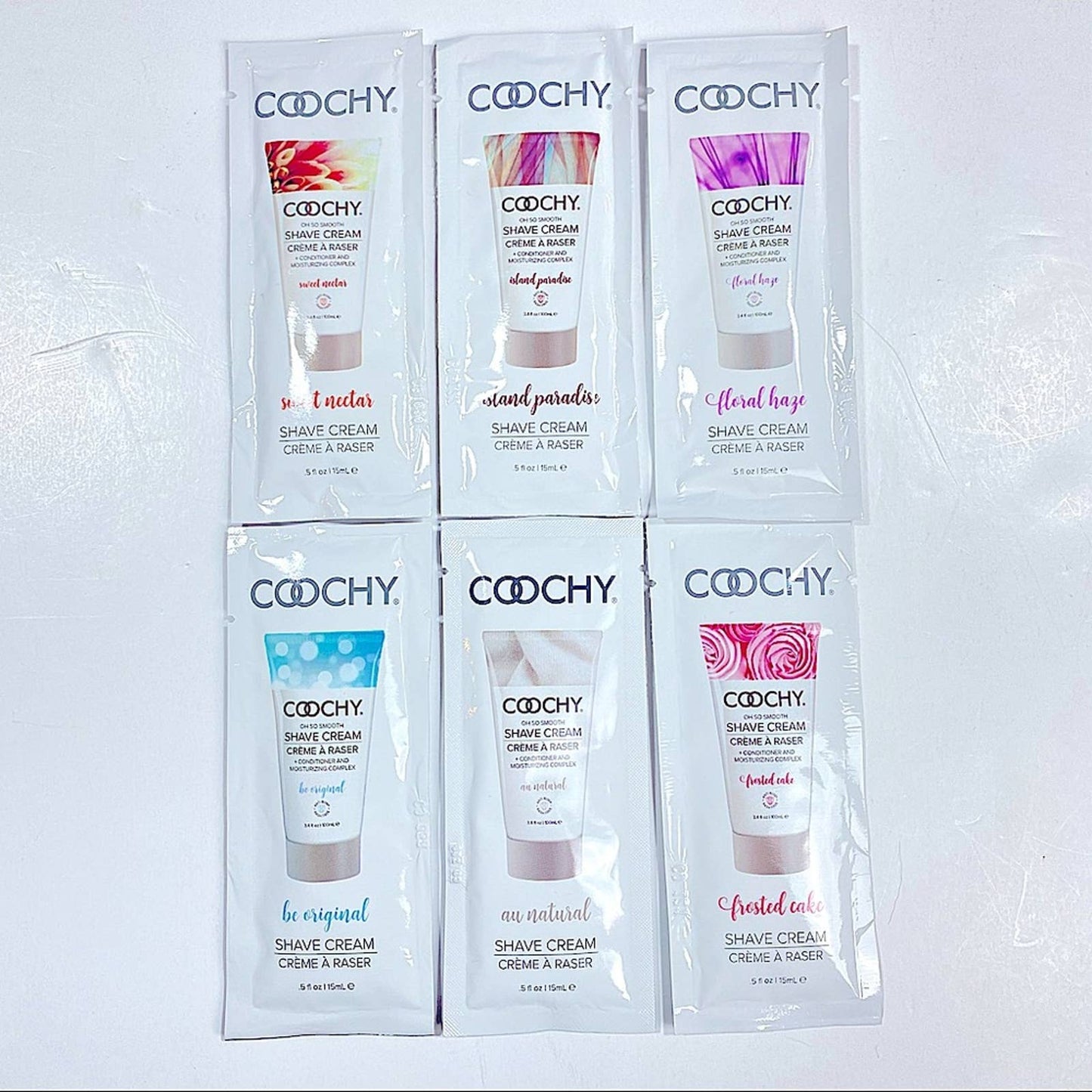 COOCHY Shave Cream And Hair Conditioner Sample Set NEW