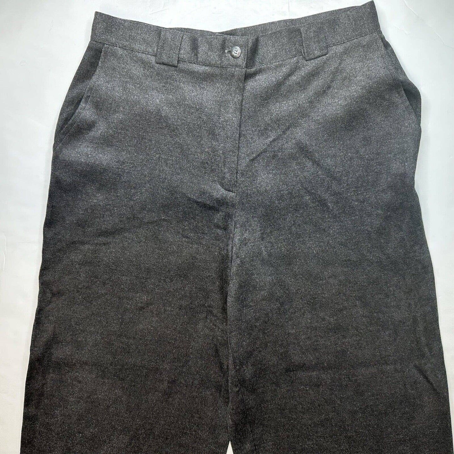 Vintage J.Jill Wide Leg Trouser Womens 14 (31"Waist) High Rise Gray Pants EUC