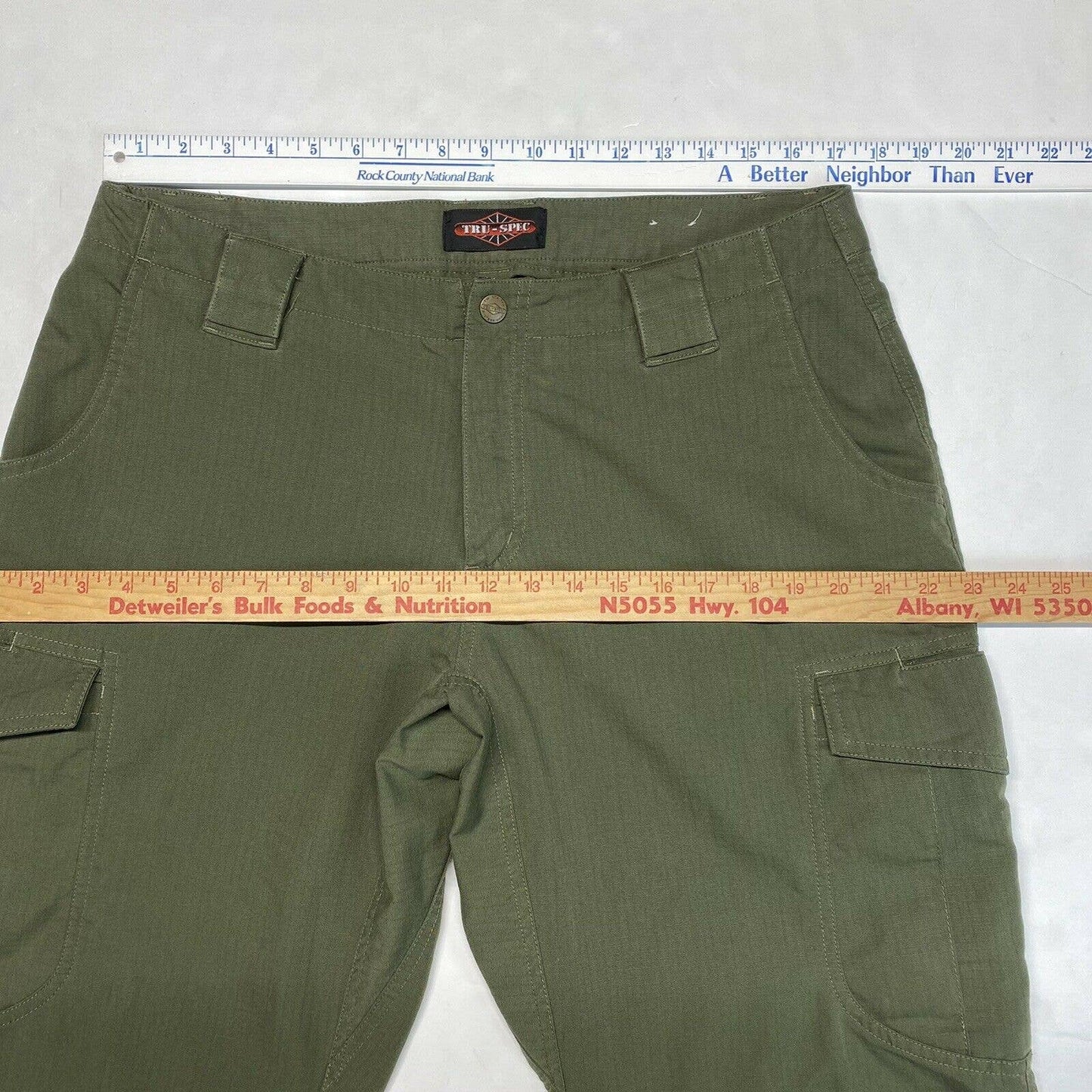 TRU SPEC Tactical Pants Sz 14 Womens Green Uniform Cargo Utility Ripstop EUC