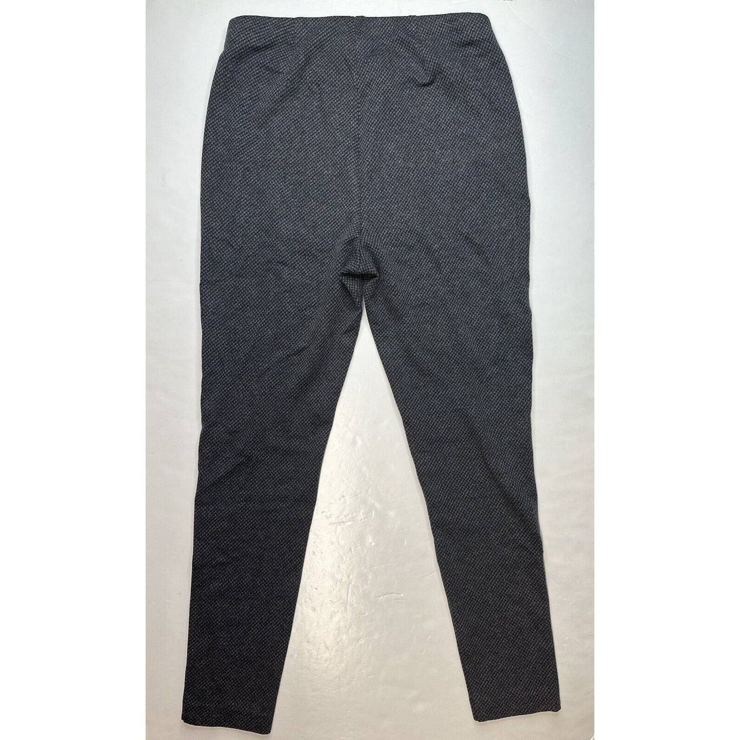 J.Jill Ponte Knit Leggings Sz Medium Gray Houndstooth Pull On Stretch Pants
