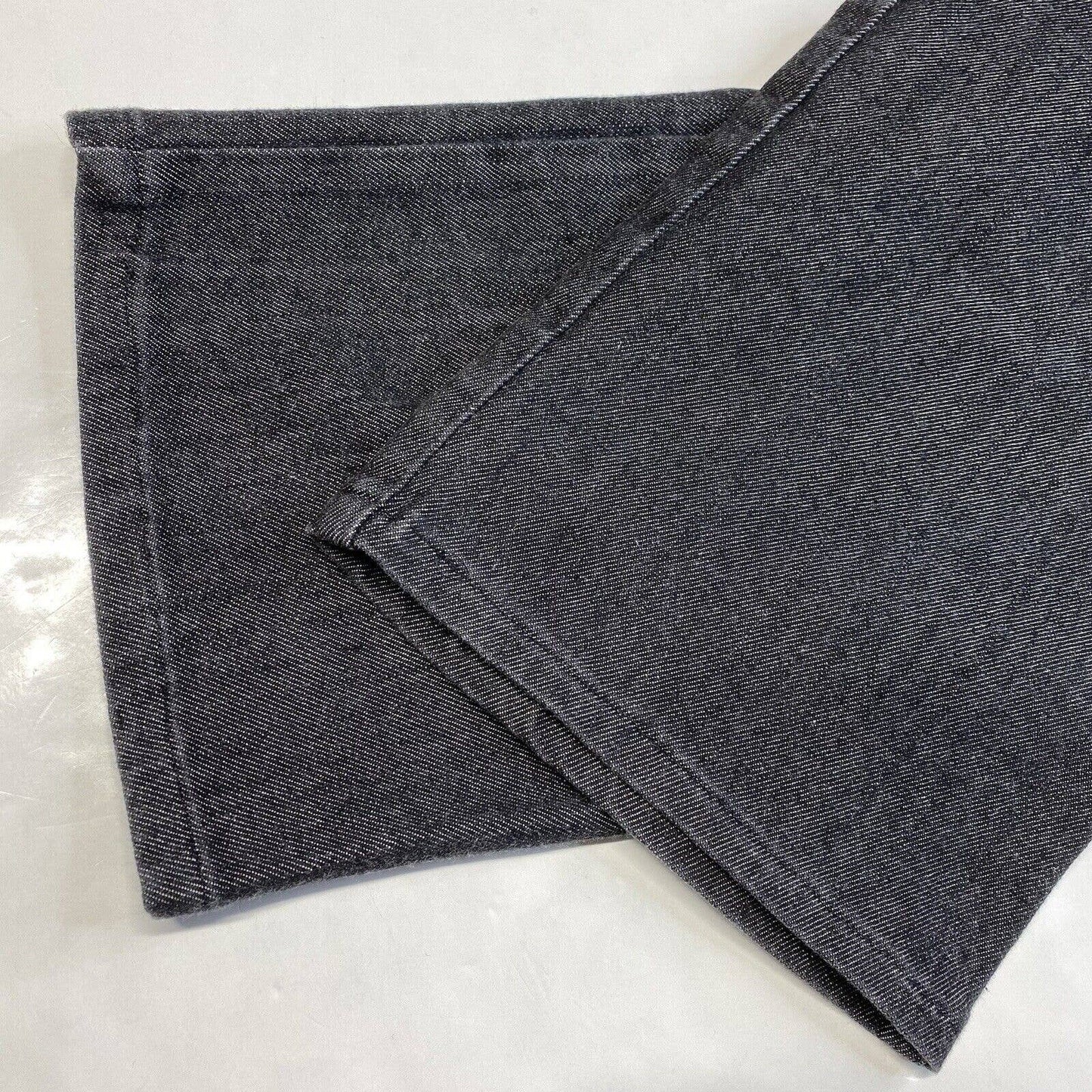 St. John Sport Straight Leg Jeans Sz 8 Womens High Rise Dark Gray Stretch Short