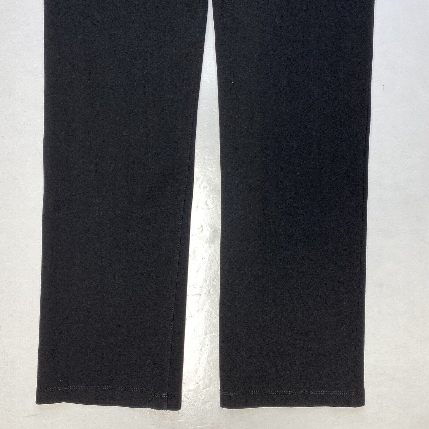 Betabrand Straight Dress Pant Yoga Pants Large Black Pull On Ponte Stretch EUC