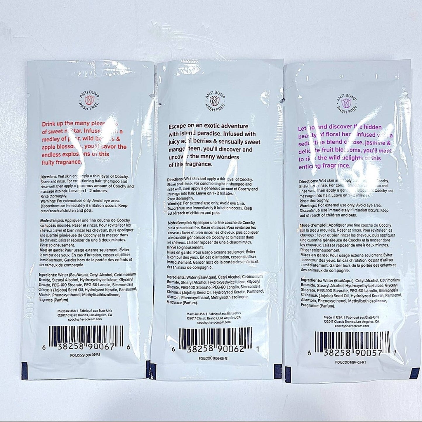 COOCHY Shave Cream And Hair Conditioner Sample Set NEW