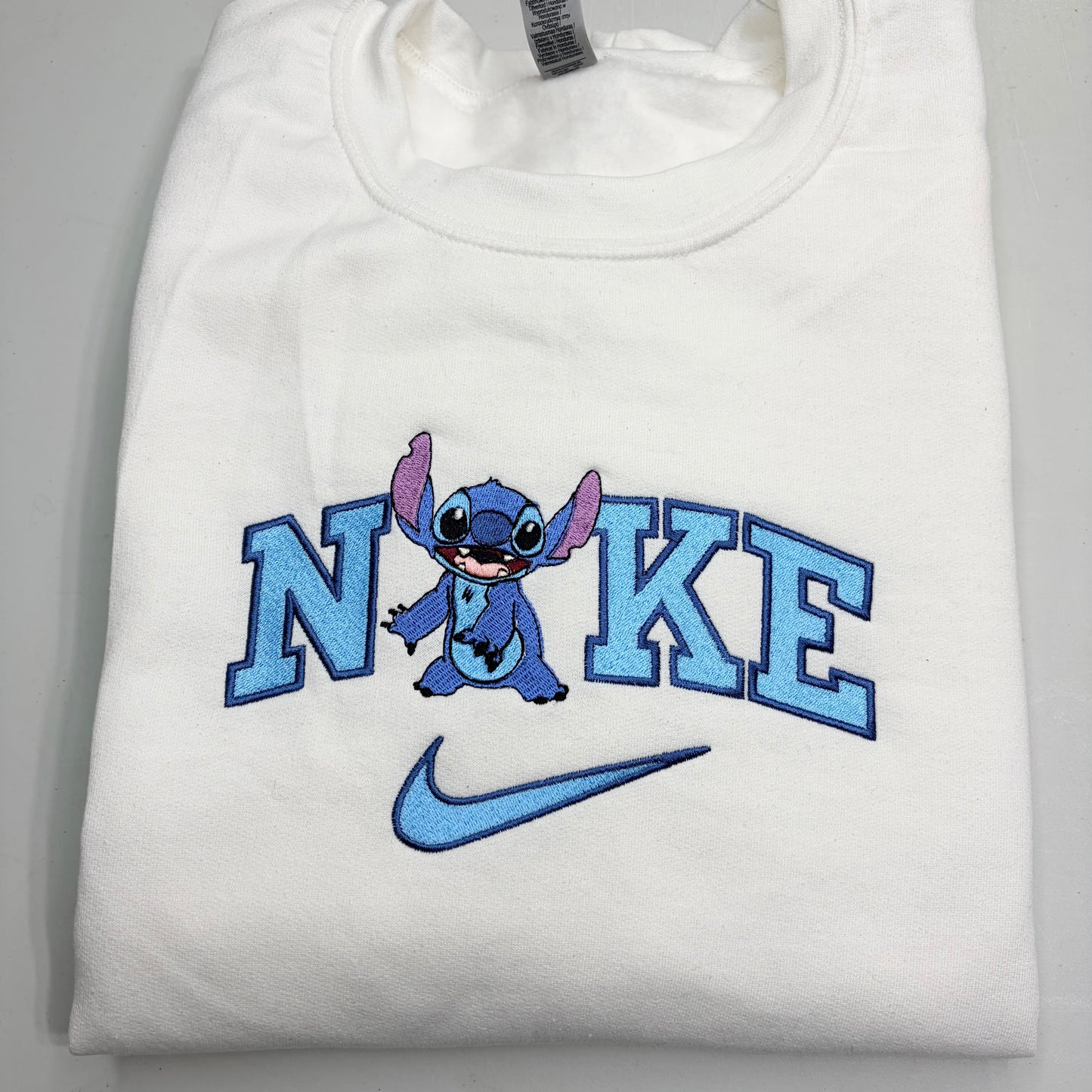 Nike Stitch Embroidered YOUTH Hoodie / Crewneck Sweatshirt Kids Boy Girl Unisex Cartoon Animal Movie Lover Gift