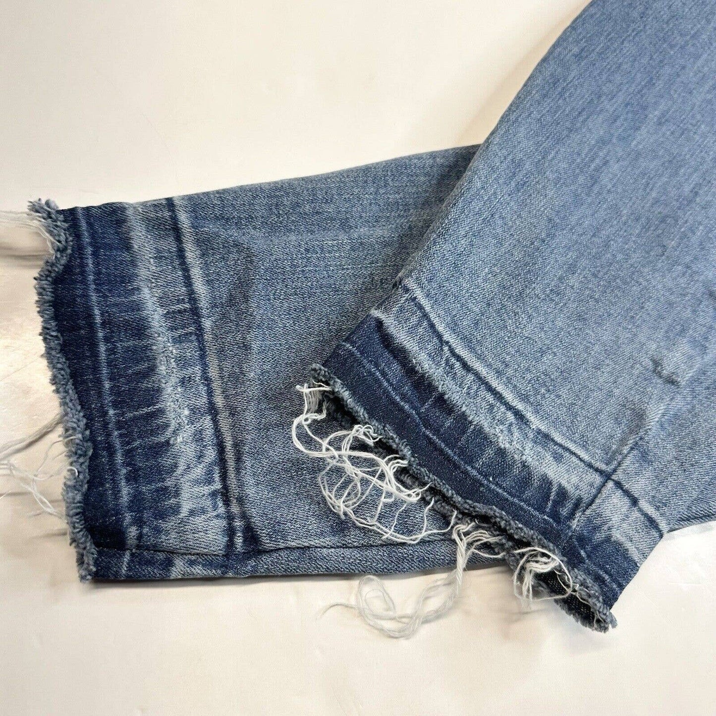 Pistola Audrey Crop Skinny Jeans Sz 30 Denim Blue Ankle Jean Distressed Holes