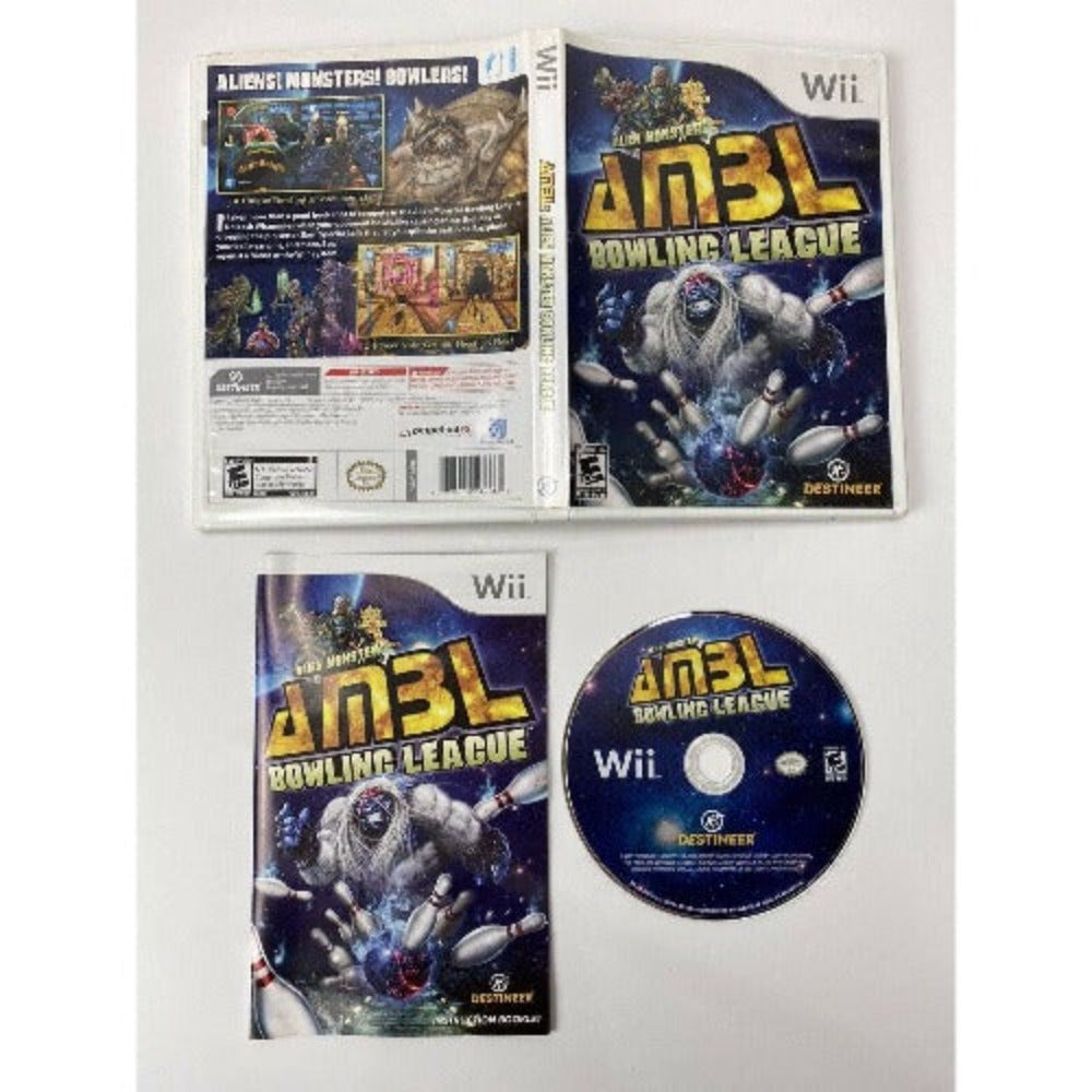Alien Monster Bowling League (Nintendo Wii, 2007) Tested & Working CIB W/ Manual