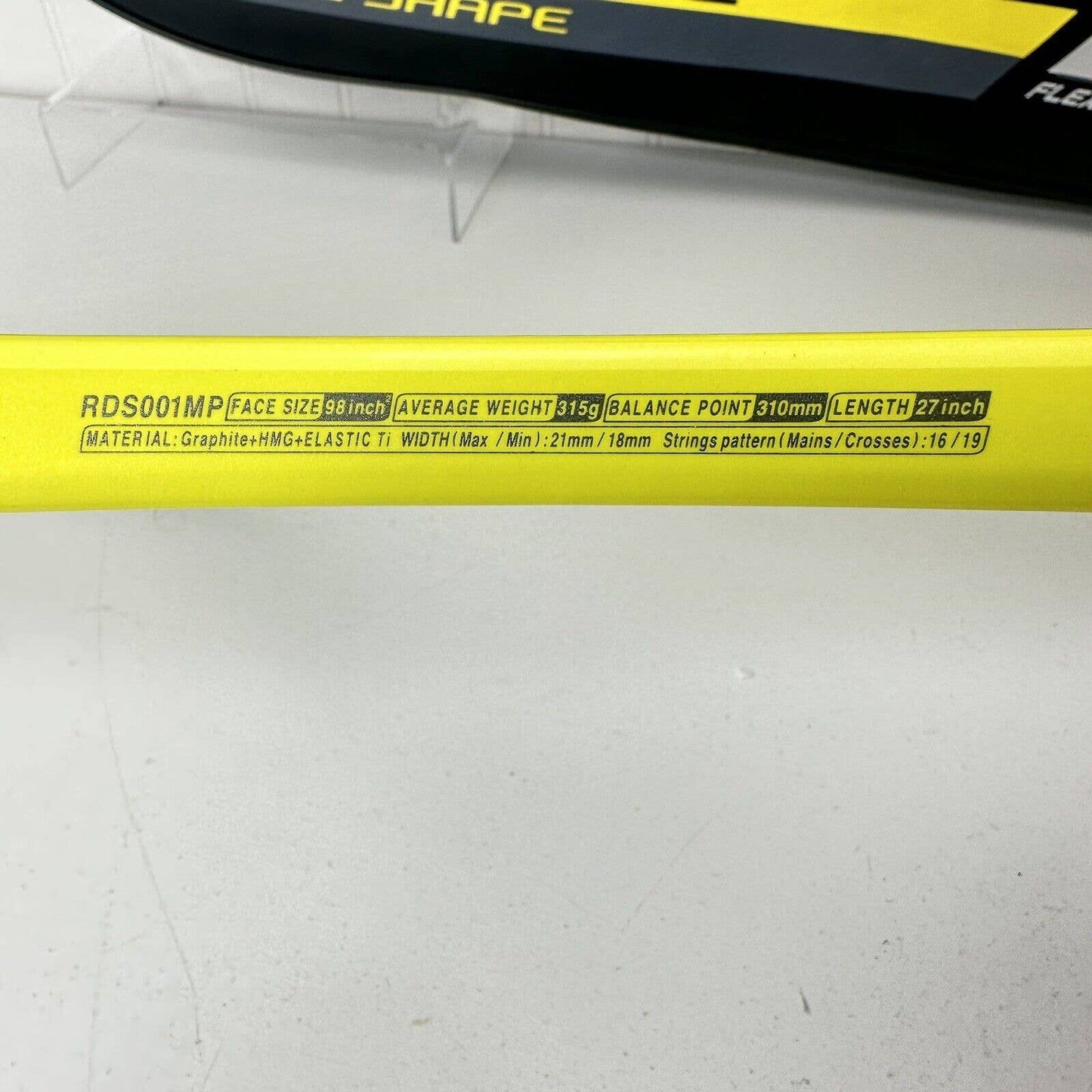 YONEX RDS 001 MP 98 Sq. In. Tennis Racket 4 5/8 Grip, 315g, 27” With Cover *New*