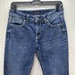Silver Jeans Women 28 Avery Skinny Curvy Stretch Denim Blue Medium Wash Distress