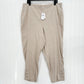 J Jill Pants Women XL Linen Blend Beige Tapered Ankle Coastal Beach Minimal NEW