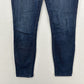 Mother Jeans Womens 29 High Waisted Ankle Fray Blue Denim Clean Sweep Dark Wash