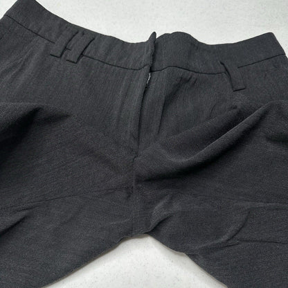 Gunex Wool Pants Womens US 12 Straight Trouser Dark Gray Wool Blend Italy EUC