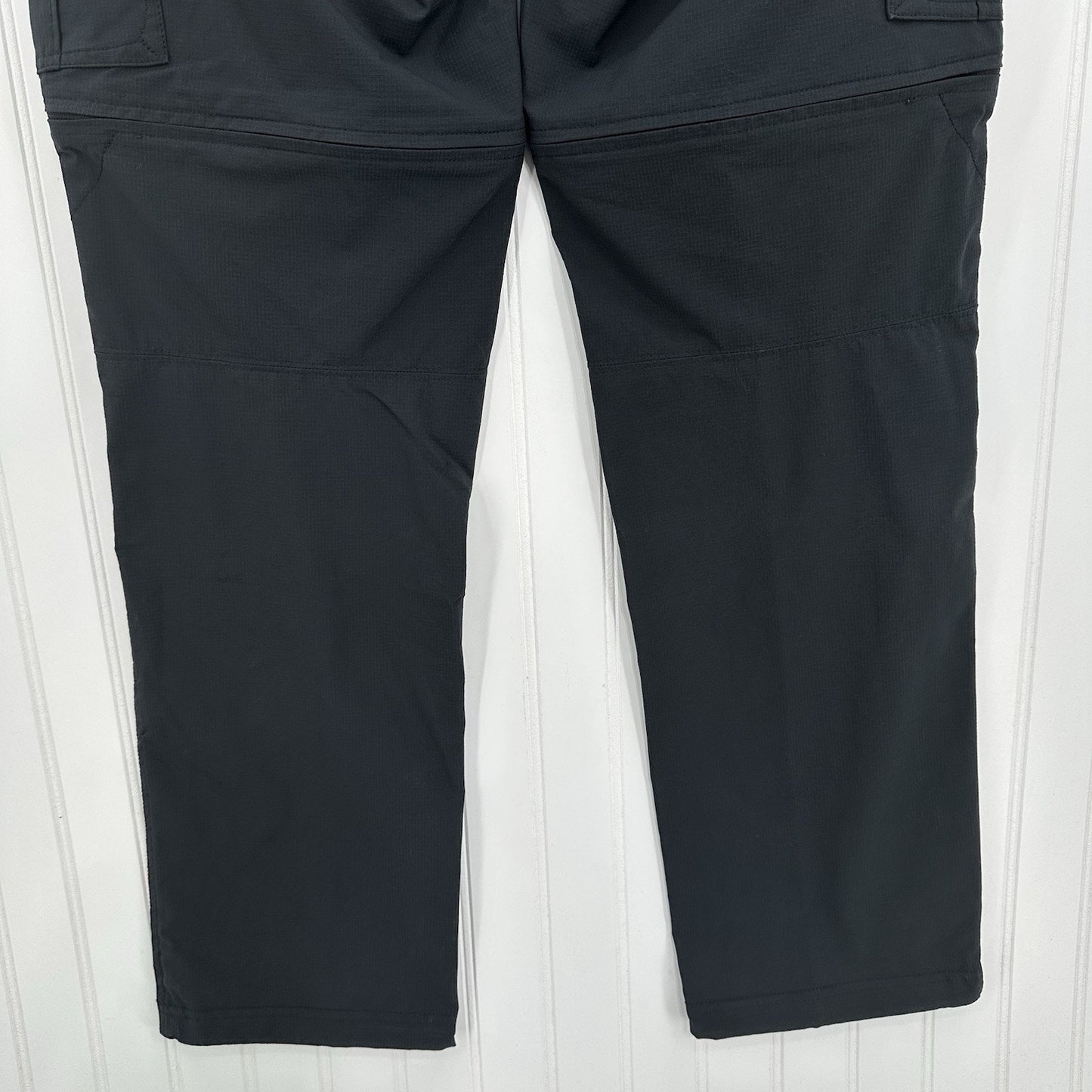 Kuhl Pants Womens 10 Convertible Horizn Recco Black Hiking Zip Off Shorts EUC