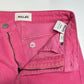 Rollas Corduroy Jeans 26 Original Straight Hot Pink Hi Rise Preppy Barbie *Flaw