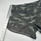 Athleta Shorts Womens Small Mesh Racer Run 4" Short Green Camo Beach Light EUC
