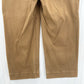 Spanx Pants Womens Large Stretch Twill Cropped Wide Leg High Rise Brown Jeans