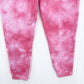 Lularoe Boyfriend Jogger Womens Medium Sweatpant Bright Pink Tie Dye Cozy Lounge