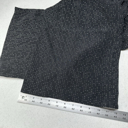 Eileen Fisher Pants Medium Wide Crop Black Polka Dot Pull On Tencel Coastal EUC