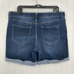 Lularoe Shorts Womens 32 US 14 Boyfriend Blue Relax Cuffed Denim Tummy Panel EUC