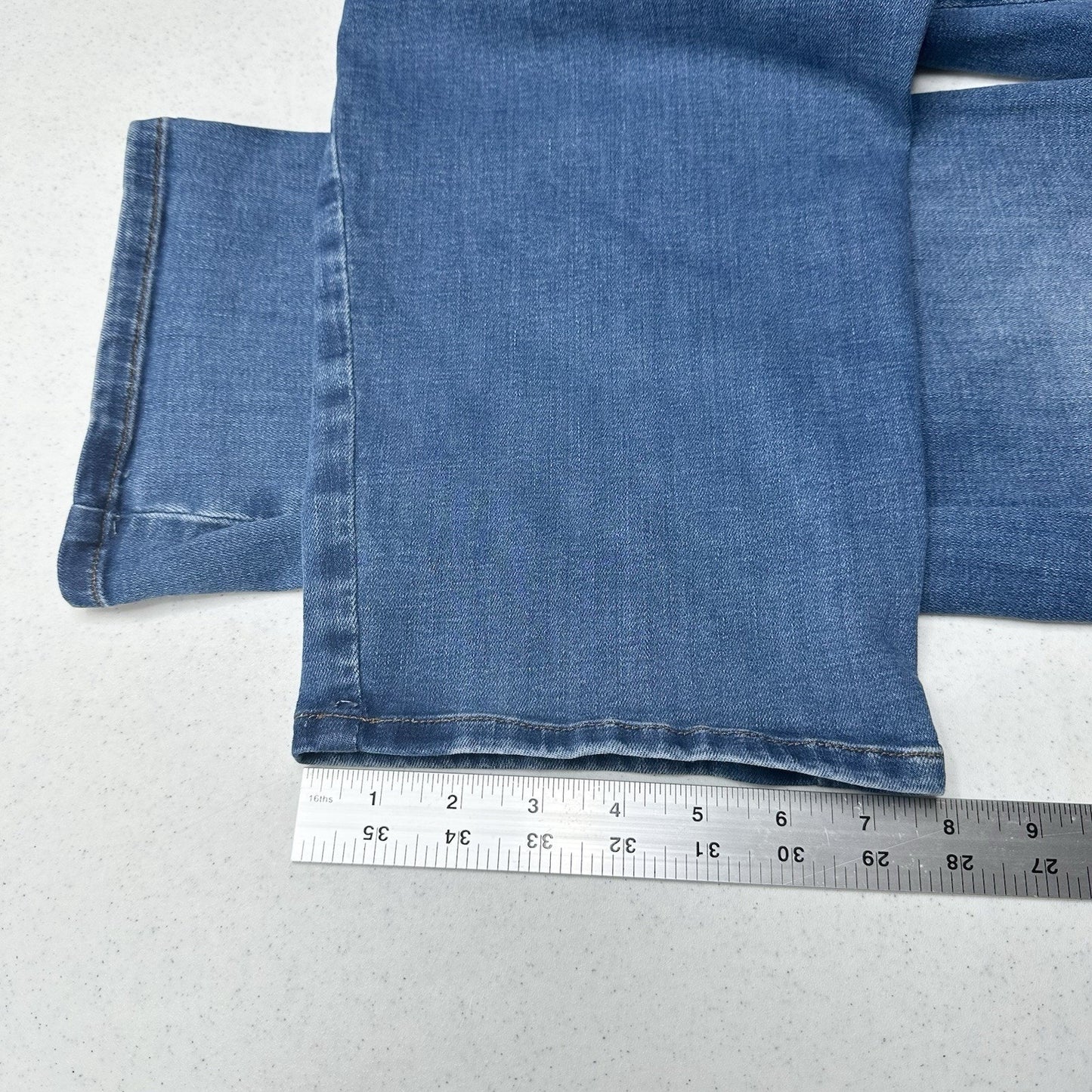 J Jill Jeans Womens 16 High Rise Straight Leg Ankle Blue Stretch Denim Comfort