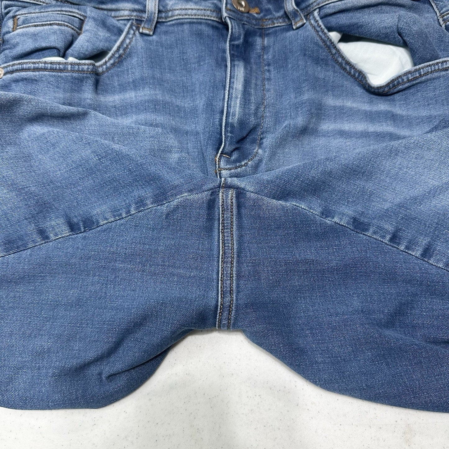 J Jill Jeans Womens 16 High Rise Straight Leg Ankle Blue Stretch Denim Comfort