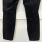 Pilcro Letterpress Jeans Womens 33 Black Velvet High Rise Skinny Polka Dots