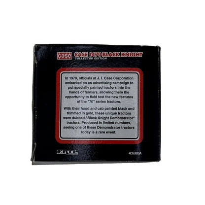 Case 1470 Black Knight 4WD Tractor With Duals By Ertl 1/64 Collector Edition