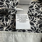 Diane Von Furstenberg Silk Shorts Womens 4 Black/White Floral Zip Front Pockets