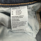 American Eagle Jeans Womens 20 Artist Crop Super Stretch Blue Denim Distress EUC