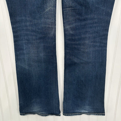 Silver Jeans Womens 30 Suki Boot Surplus Blue Bootcut Denim Western Gold Sequins