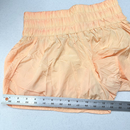 Free People Movement Shorts Womens Large The Way Home Short Orange Lined Running
