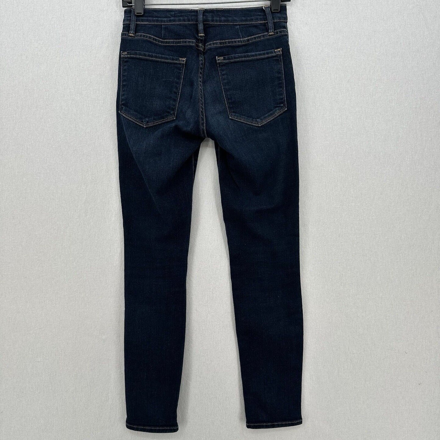 Frame Jeans Womens 28 Le Skinny De Jeanne Blue Stretch Denim Dark Wash