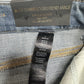 Chicos Jeans 1 US 8 So Slimming Girlfriend Ankle Stretch Blue Denim Distress NEW
