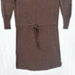 Prana Dress Women XS Leigh Sweater Dress Brown Organic Cotton Lightweight Casual