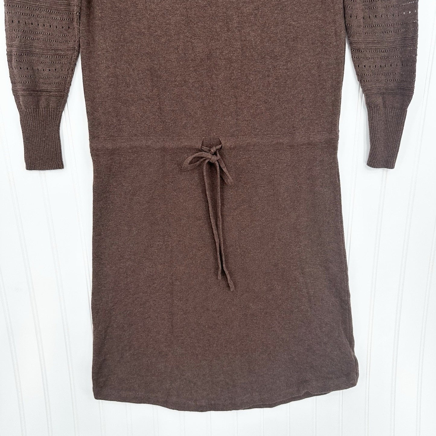Prana Dress Women XS Leigh Sweater Dress Brown Organic Cotton Lightweight Casual