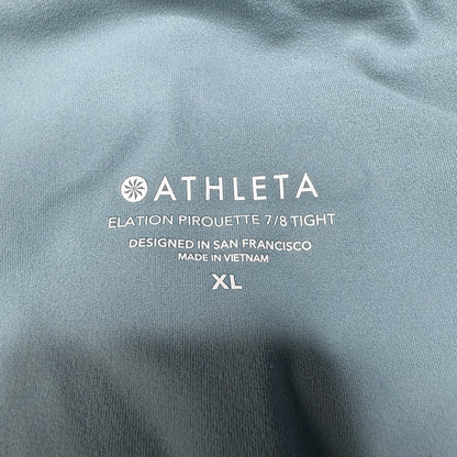 Athleta Legging Womens XL Elation Pirouette 7/8 Tight Blue Stretch Active NEW