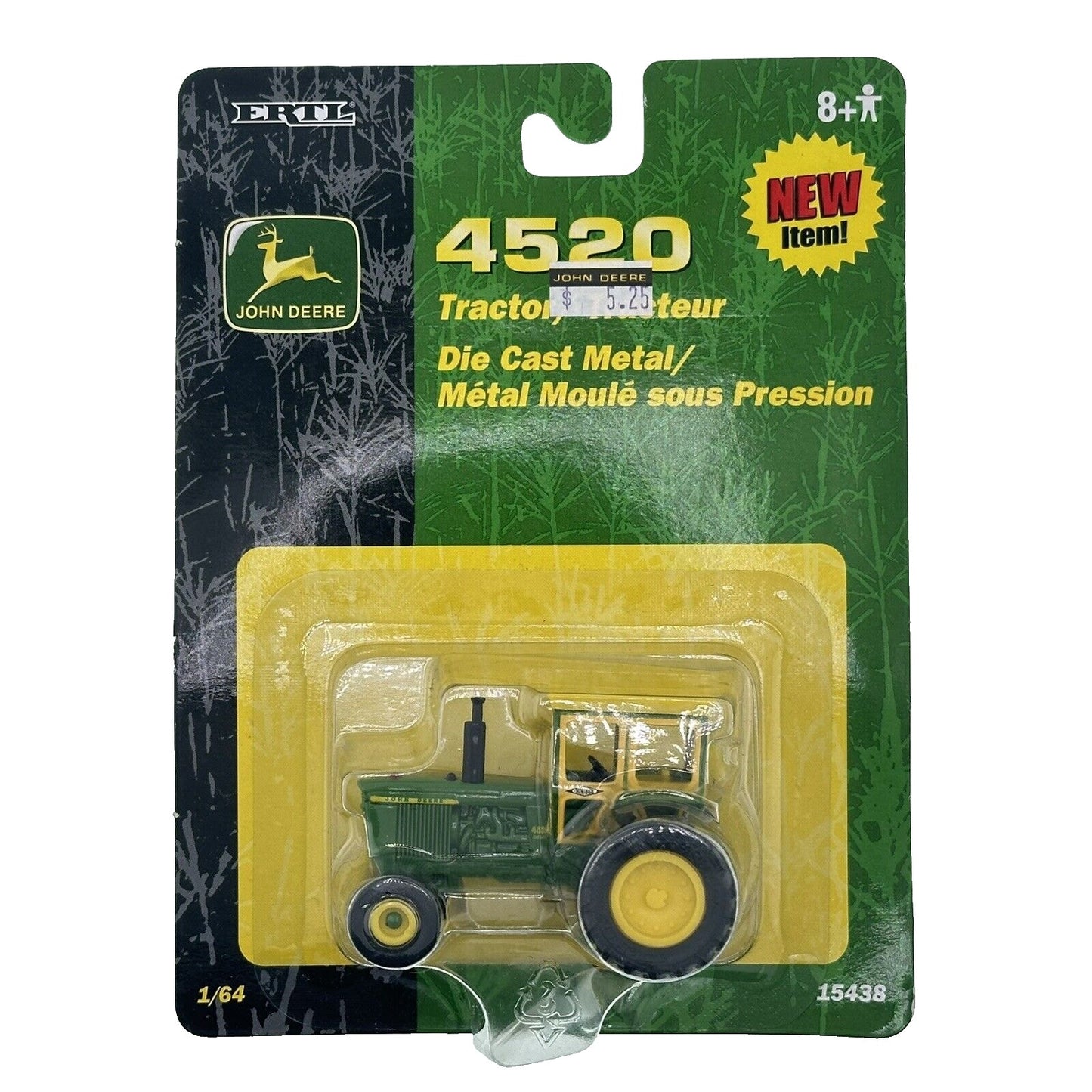 Ertl John Deere Die-Cast Model 4520 1/64 Tractor With Duals & Winiker Cab #15438