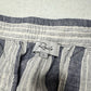 Rails Pants Womens Large Agnes Linen Blend Ankle White Blue Stripes Coastal EUC