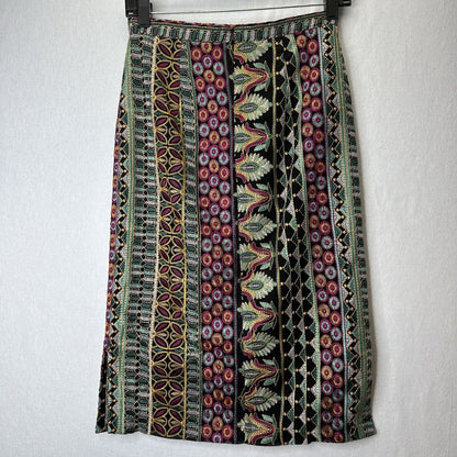 Anthropologie Vanessa Virginia Skirt Womens 0 Pencil Embroidered Lined Career