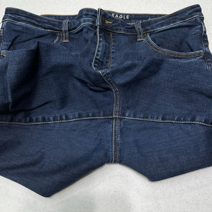 American Eagle Jeans Women 18 Super Hi Rise Jegging Blue Denim Dark Wash Comfort