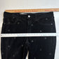 Pilcro Letterpress Jeans Womens 33 Black Velvet High Rise Skinny Polka Dots